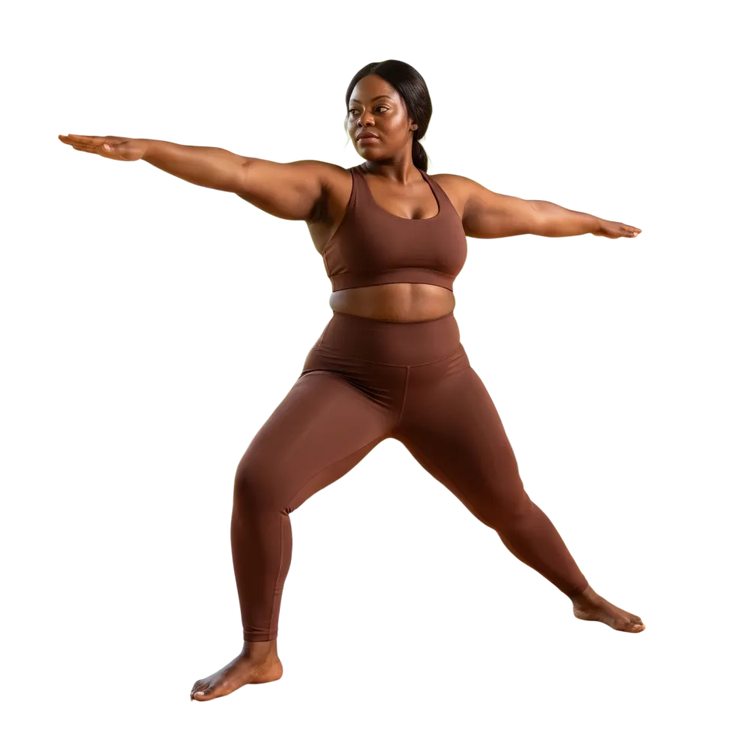 Generiertes Lifestyle-Bild für Damen Sport Leggings - Hohe Taille mit Seitentaschen, 2XS-6XL