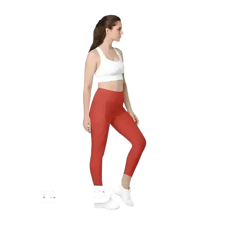 Damen Sport Leggings von BUYATHOME24 mit hoher Taille und Seitentaschen in 2XS-6XL, bequem und sportlich.