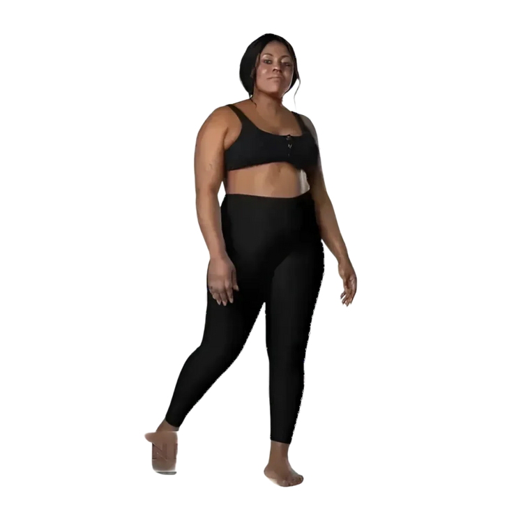 Damen Sport Leggings von BUYATHOME24, hohe Taille, seitliche Taschen, in den Größen 2XS bis 6XL, bequeme Sportbekleidung