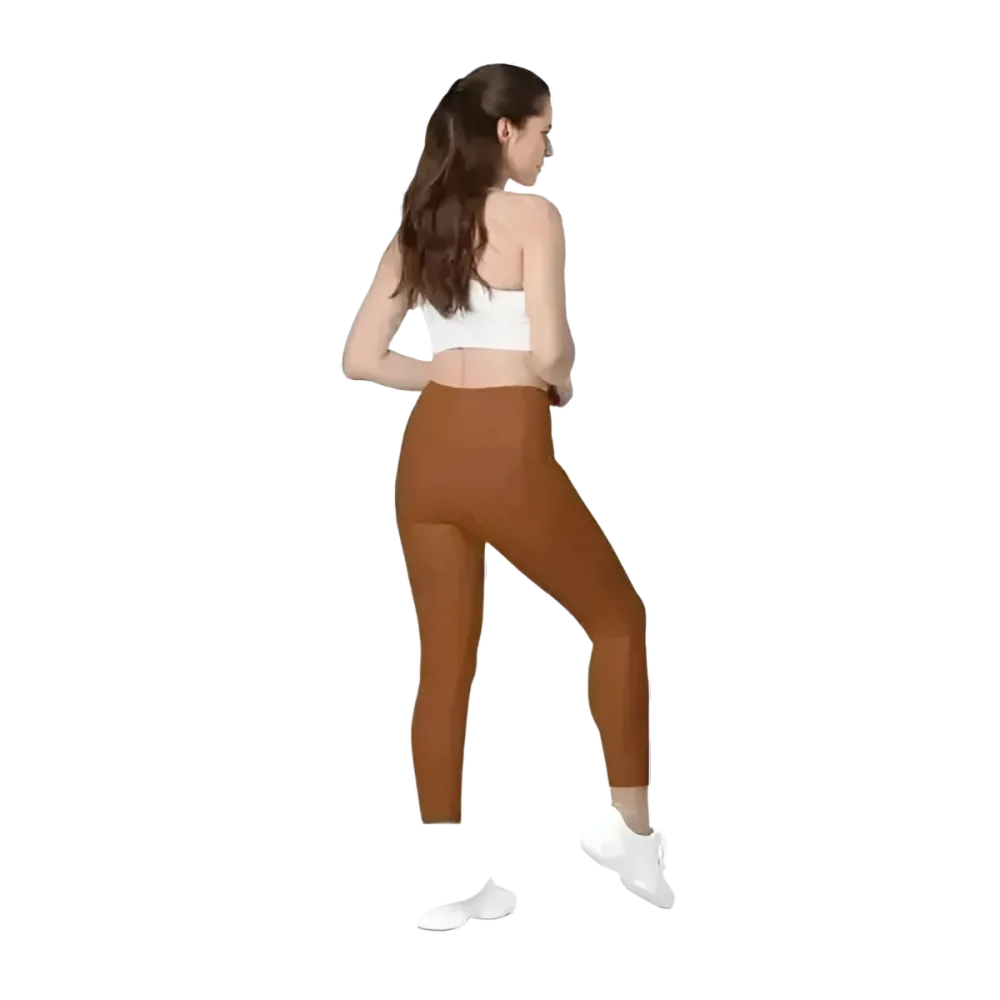 Damen Sport Leggings von BUYATHOME24 mit hoher Taille und Taschen, in 2XS bis 6XL, sportliche Damenmode.