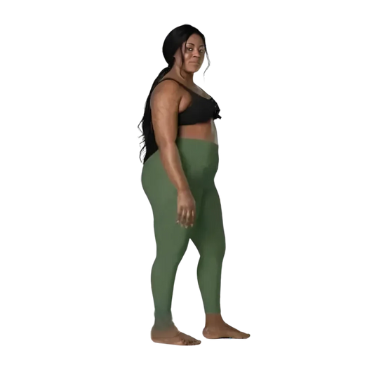 Damen Sport Leggings von BUYATHOME24, hohe Taille mit Taschen, in 2XS-6XL, bequeme Sportbekleidung für Damen.