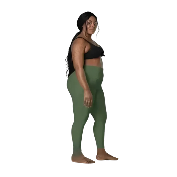Damen Sport Leggings von BUYATHOME24, hohe Taille mit Taschen, in 2XS-6XL, bequeme Sportbekleidung für Damen.