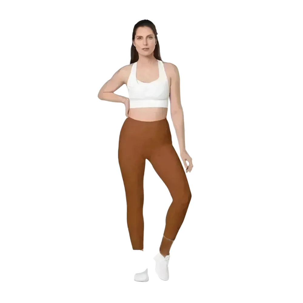 Damen Sport Leggings von BUYATHOME24 mit hoher Taille und Taschen, in 2XS-6XL, sportliche und bequeme Fitnessbekleidung