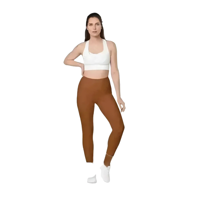 Damen Sport Leggings von BUYATHOME24 mit hoher Taille und Taschen, in 2XS-6XL, sportliche und bequeme Fitnessbekleidung