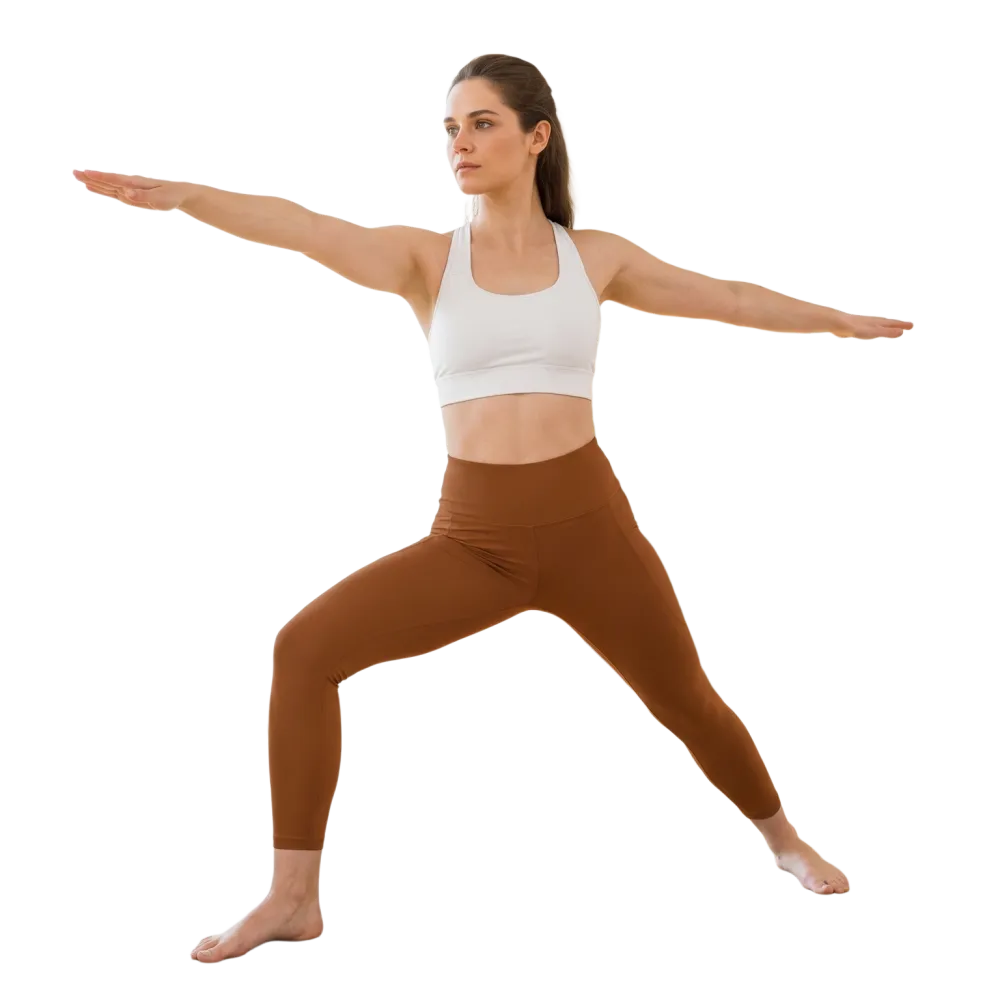 Damen Sport Leggings von BUYATHOME24, hohe Taille mit Taschen, in 2XS bis 6XL, bequem und stylisch für Sport und Freizeit.
