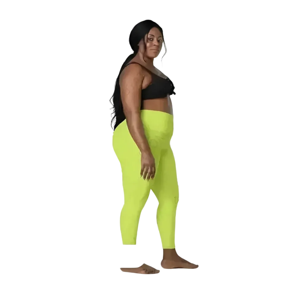 Damen Sport Leggings von BUYATHOME24 mit hoher Taille und UV-Schutz, in 2XS bis 6XL, sportliche Bekleidung für Damen