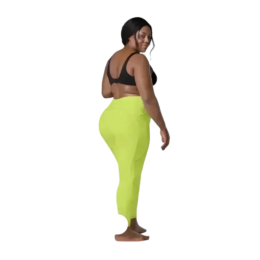 Damen Sport Leggings von BUYATHOME24, hohe Taille, UV-Schutz, in 2XS bis 6XL, sportliche Damenleggings, bequeme Fitnessbekleidung