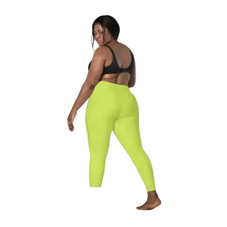 Damen Sport Leggings mit hoher Taille und UV-Schutz in verschiedenen Größen, von 2XS bis 6XL, in sportlicher Optik.