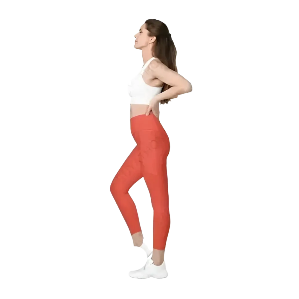 Damen Sport Leggings von BUYATHOME24 mit hoher Taille und UV-Schutz, in 2XS bis 6XL, sportliche Fitness-Bekleidung