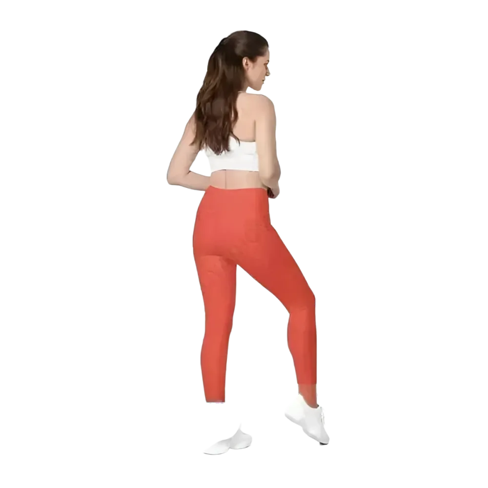 Damen Sport Leggings mit hoher Taille und UV-Schutz, in 2XS bis 6XL, von BUYATHOME24, aus elastischem Sportmaterial