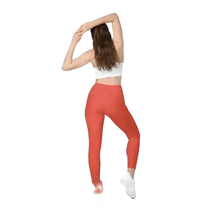 Damen Sport Leggings von BUYATHOME24 in hoher Taille mit UV-Schutz, erhältlich in 2XS bis 6XL, sportliche und bequeme Sportbekleidung
