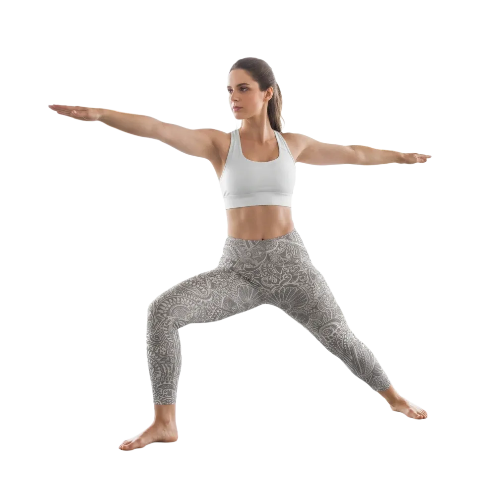 Generiertes Lifestyle-Bild für Damen Sport Leggings - Hohe Taille mit UV-Schutz, 2XS-6XL