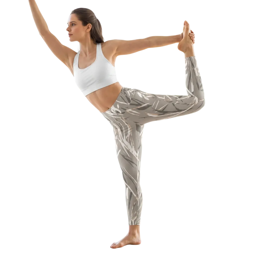 Generiertes Lifestyle-Bild für Damen Sport Leggings mit Hoher Taille und Seitentaschen, 2XS-6XL