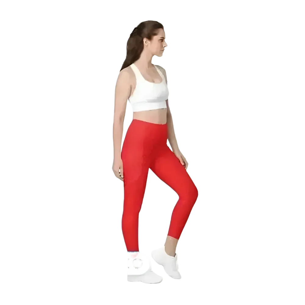 Damen Sport Leggings von BUYATHOME24 mit UV-Schutz 50+ und Kompression, in 2XS bis 6XL, für sportliche Aktivitäten.