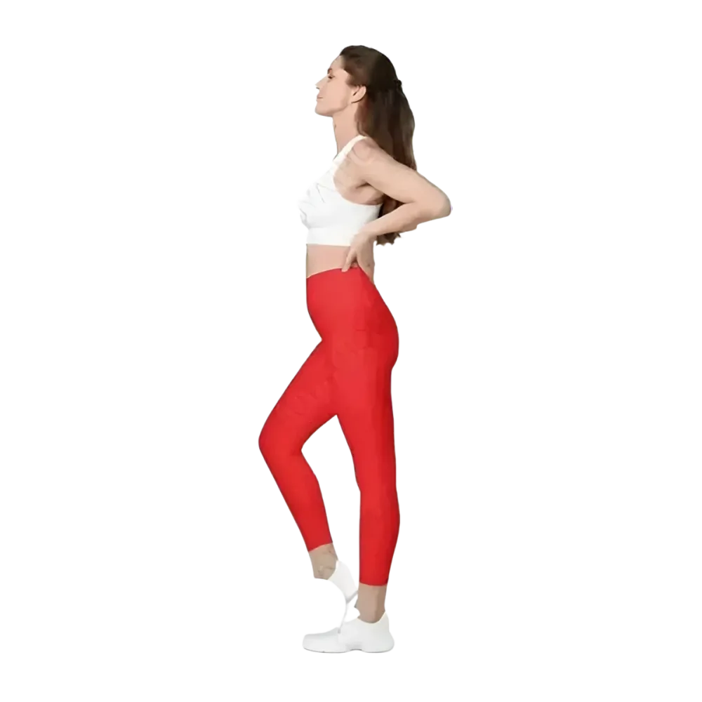 Damen Sport Leggings von BUYATHOME24 mit UV-Schutz 50+ und Kompression in den Größen 2XS bis 6XL, sportlich und bequem.