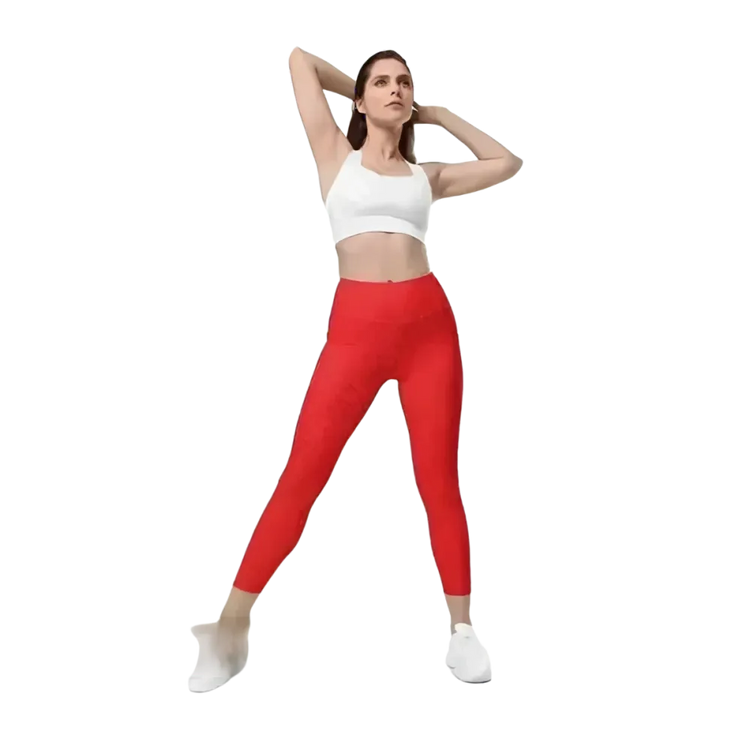 Damen Sport Leggings von BUYATHOME24 mit UV-Schutz 50+ und Kompression, in 2XS bis 6XL, sportliche Sportbekleidung.