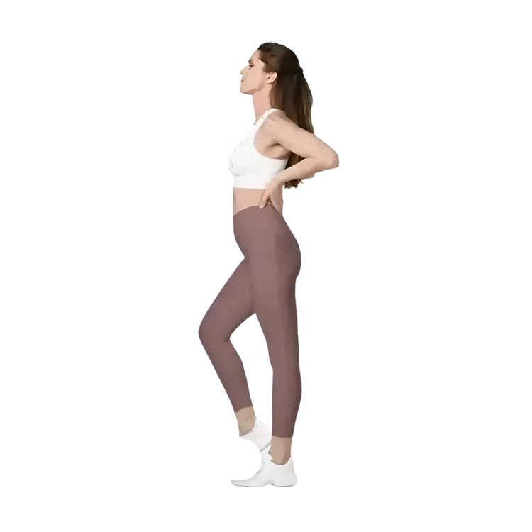 Damen Sportleggings mit V-Bund in verschiedenen Größen, aus der Kollektion von BUYATHOME24, sportliche Damenbekleidung
