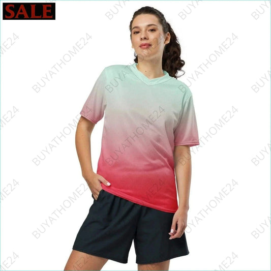 Damen Sport T-Shirt mit V-Ausschnitt 2XS-6XL - BUYATHOME24 - Textildruck - GERMANY - DAMENMODE, Sport T-Shirt mit V-Ausschnitt