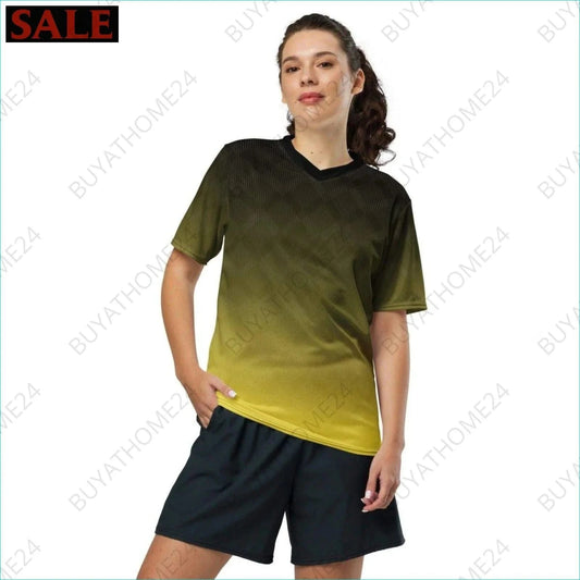 Damen Sport T-Shirt mit V-Ausschnitt 2XS-6XL - BUYATHOME24 - Textildruck - GERMANY - DAMENMODE, Sport T-Shirt mit V-Ausschnitt