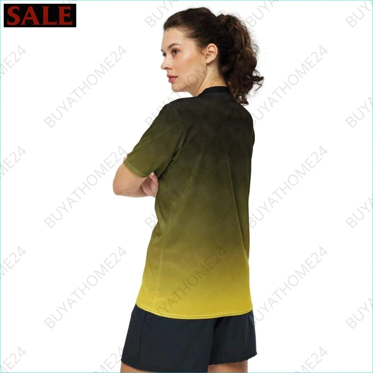 Damen Sport T-Shirt mit V-Ausschnitt 2XS-6XL - BUYATHOME24 - Textildruck - GERMANY - DAMENMODE, Sport T-Shirt mit V-Ausschnitt