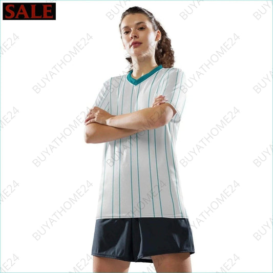 Damen Sport T-Shirt mit V-Ausschnitt 2XS-6XL - BUYATHOME24 - Textildruck - GERMANY - DAMENMODE, Sport T-Shirt mit V-Ausschnitt