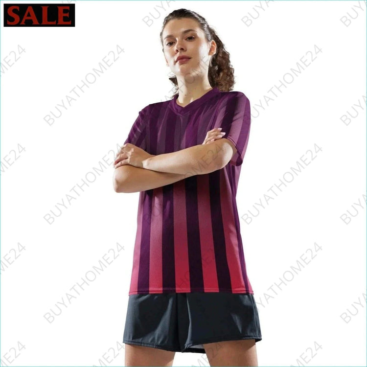 Damen Sport T-Shirt mit V-Ausschnitt 2XS-6XL - BUYATHOME24 - Textildruck - GERMANY - DAMENMODE, Sport T-Shirt mit V-Ausschnitt