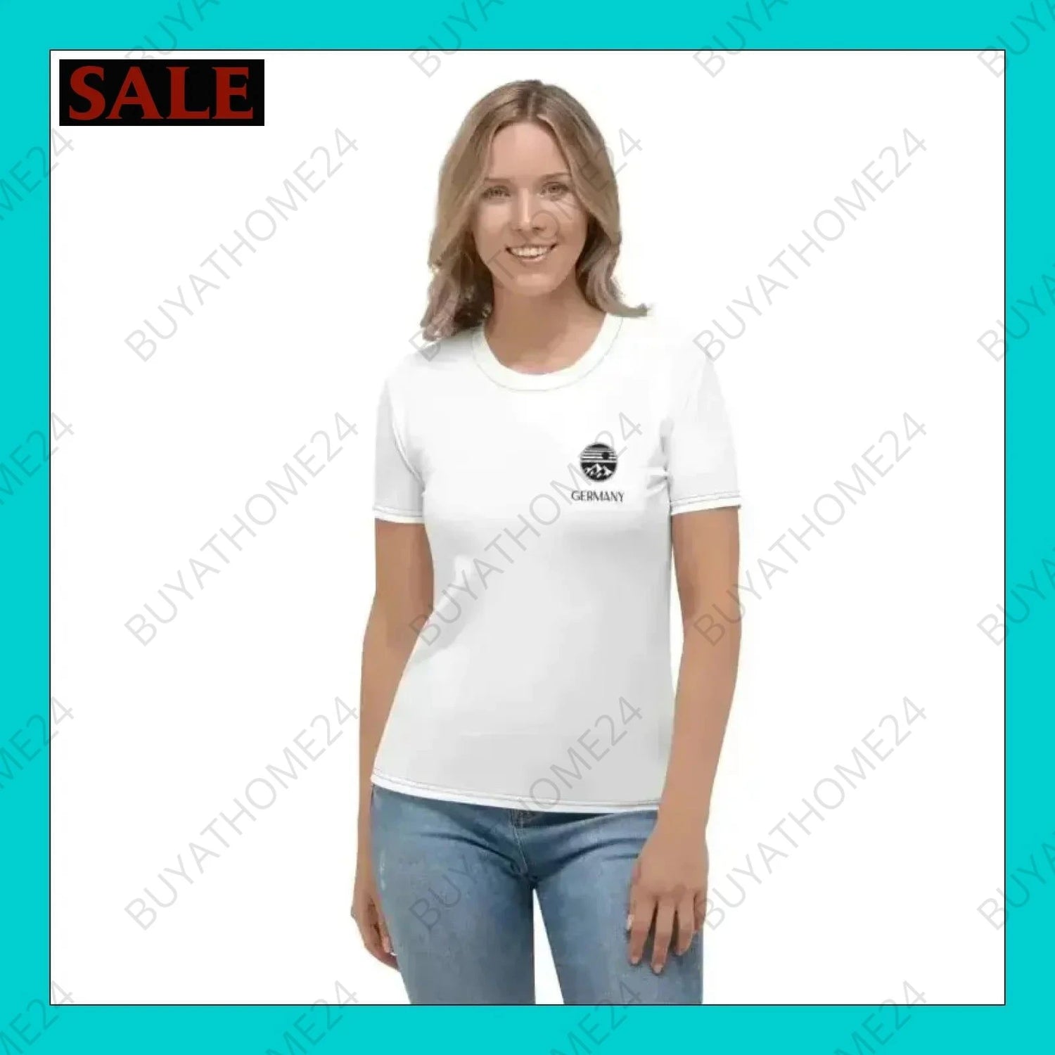 Damen Sport T-Shirt XS-2XL - BUYATHOME24 - Textildruck - GERMANY - DAMENMODE, Sport T-Shirt