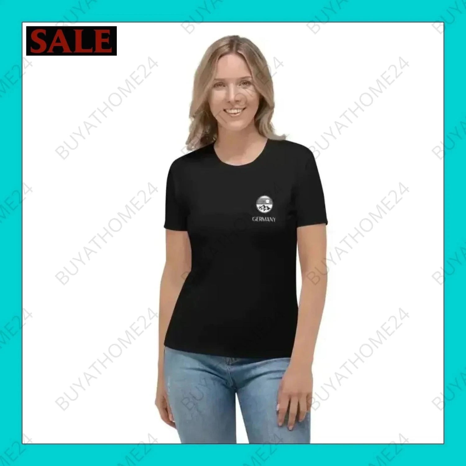 Damen Sport T-Shirt XS-2XL - BUYATHOME24 - Textildruck - GERMANY - DAMENMODE, Sport T-Shirt