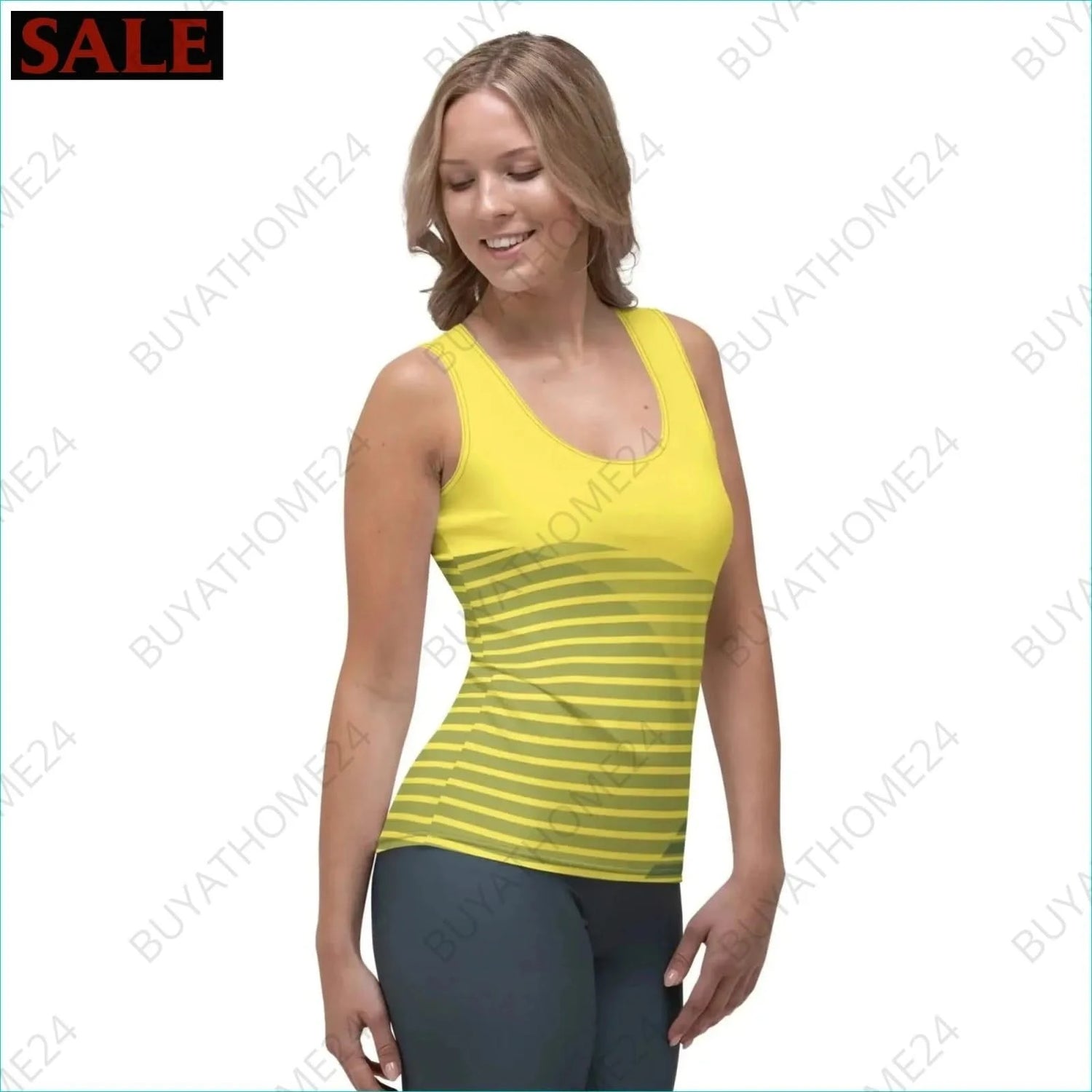 Damen Sport Tank Top XS - XL - BUYATHOME24 - Textildruck - GERMANY - DAMENMODE, Sport Tank Top