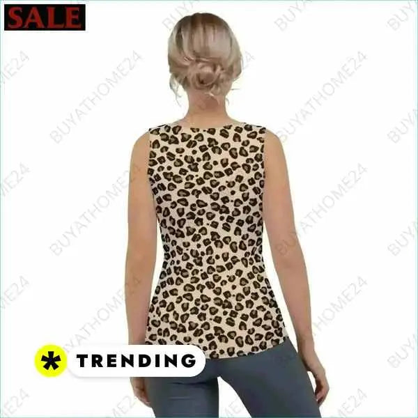 🏷️Fitnessshirt Tierfellmuster Fitness Tanktop Elastisches Tanktop BUYATHOME24®