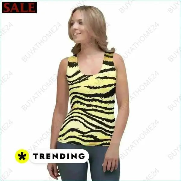 🏷️Tanktop Damen Sportshirt Tierfellmuster Atmungsaktiv Athletik-Shirt BUYATHOME24®
