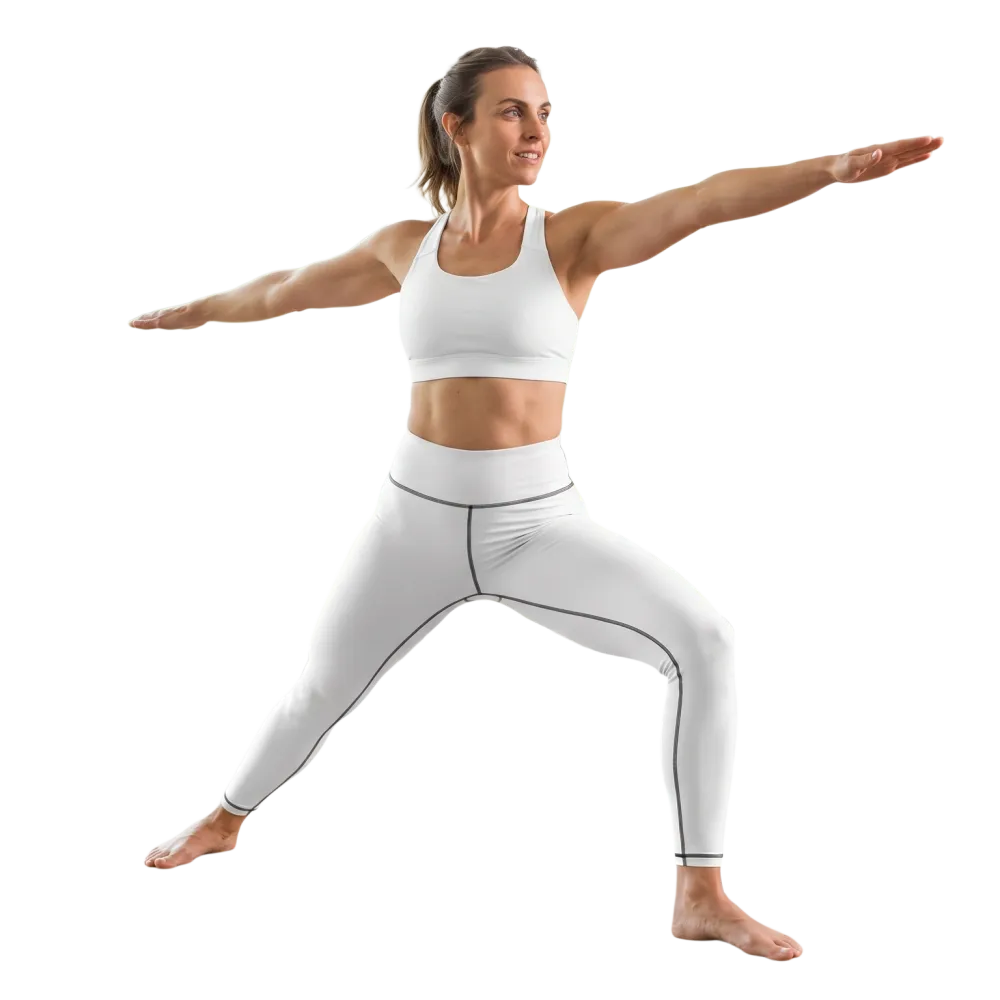 Damen Sportleggings von BUYATHOME24, hoch tailliert, schnelltrocknend, in XS bis XL, bequemes, sportliches Design