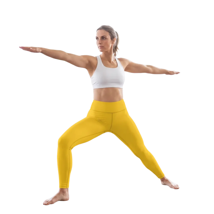 Damen Sportleggings mit hohem Bund und 4-Wege-Stretch, in XS-XL, von BUYATHOME24, bequem und flexibel für sportliche Aktivitäten