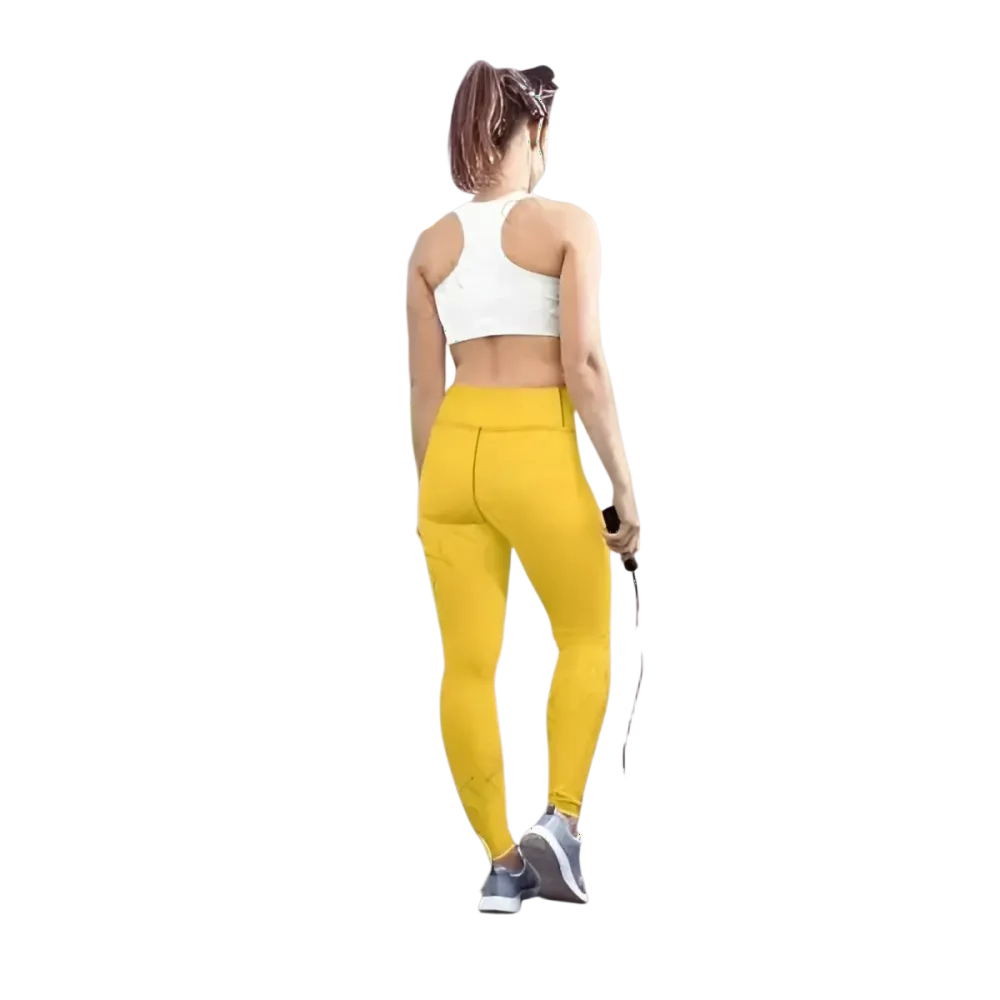 Damen-Sportleggings von BUYATHOME24 in XS bis XL, bequeme Sporthose für Damen, atmungsaktiv und elastisch.