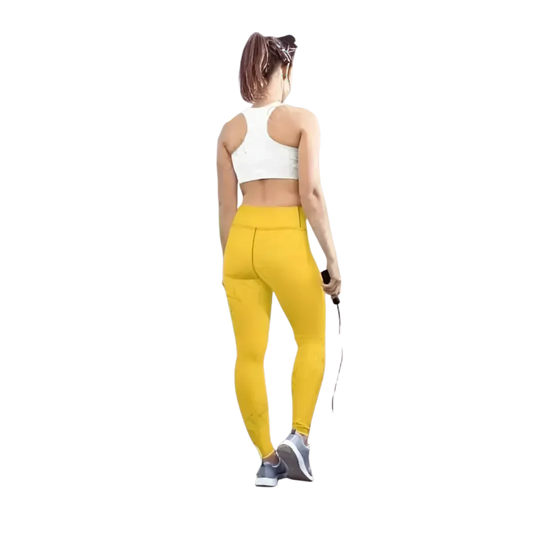 Damen-Sportleggings von BUYATHOME24 in XS bis XL, bequeme Sporthose für Damen, atmungsaktiv und elastisch.