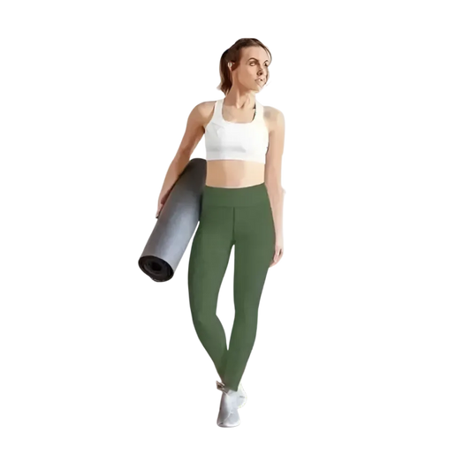Damen Sportleggings in XS bis XL von BUYATHOME24, bequem und elastisch für sportliche Aktivitäten, gezeigte schwarze Leggings