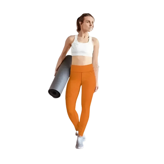 Damen-Sportleggings in XS bis XL, bequeme Sportbekleidung von BUYATHOME24, elastisch und ideal für Workout und Freizeit.