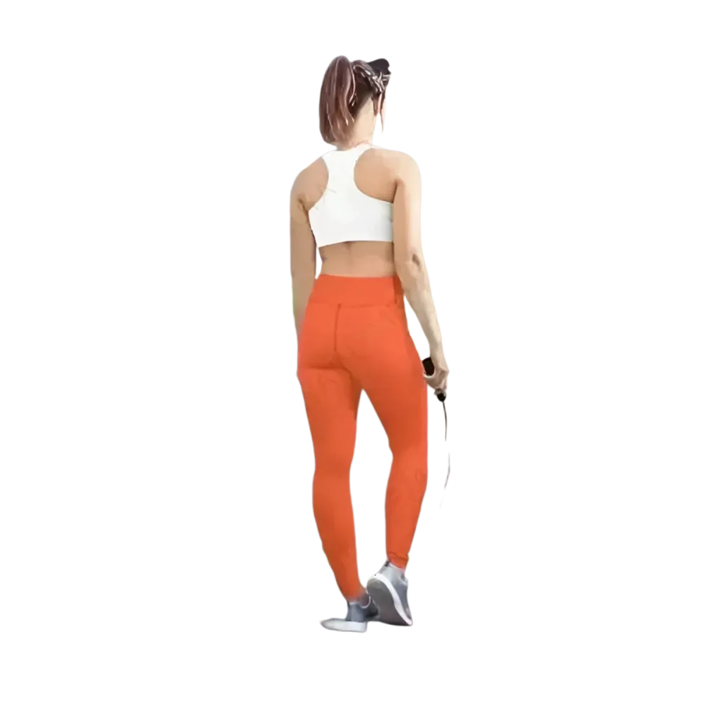 Damen-Sportleggings von BUYATHOME24 in den Größen XS bis XL, bequeme Sporthose aus elastischem Material, ideal für Fitness und Freizeit