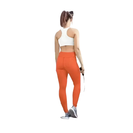 Damen-Sportleggings von BUYATHOME24 in den Größen XS bis XL, bequeme Sporthose aus elastischem Material, ideal für Fitness und Freizeit