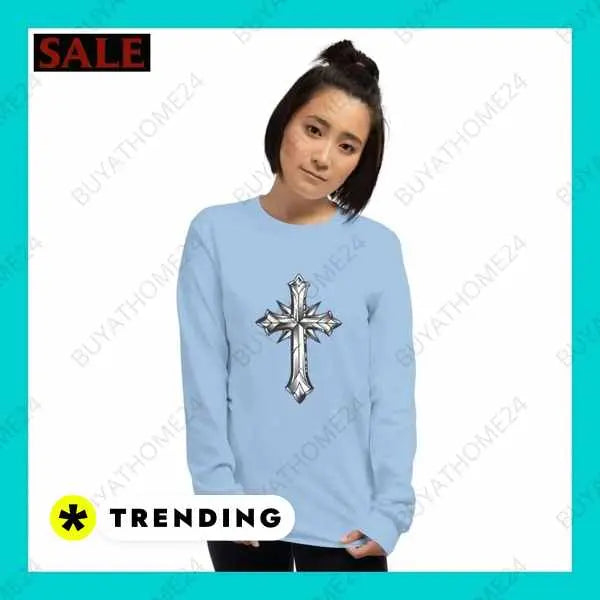 damen-sweatshirt-s-4xl-buyathome24-t-shirtdruck-hellblau-s-100-987_dc2adcdc-2b26-4d7c-8c1a-71181987b69a - BUYATHOME24®