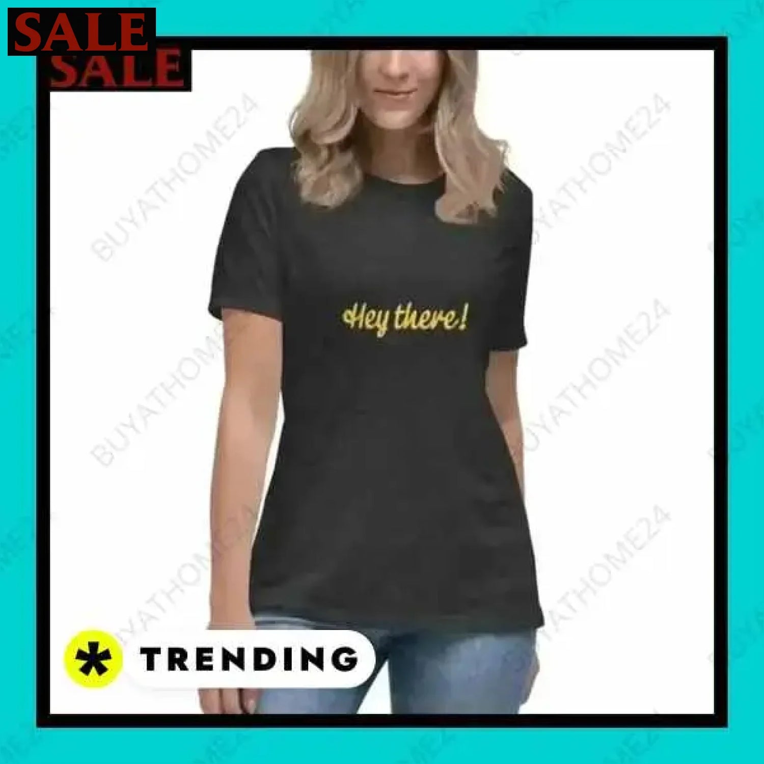 • Kurzarm Rundhalsshirts I Damen T-Shirt S - 3XL  Textildruck BUYATHOME24, T-Shirts BUYATHOME24, Hoodies BUYATHOME24,  Hosen BUYATHOME24, Jacken BUYATHOME24, Schuhe BUYATHOME24