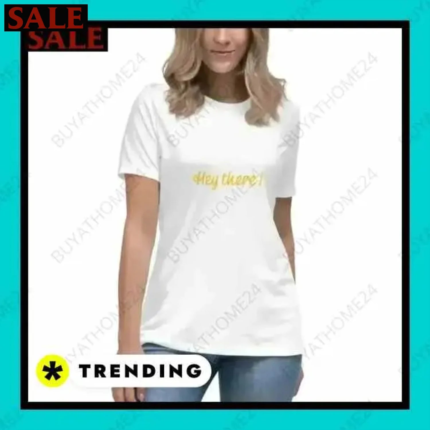 • Kurzarm Rundhalsshirts I Damen T-Shirt S - 3XL  Textildruck BUYATHOME24, T-Shirts BUYATHOME24, Hoodies BUYATHOME24,  Hosen BUYATHOME24, Jacken BUYATHOME24, Schuhe BUYATHOME24