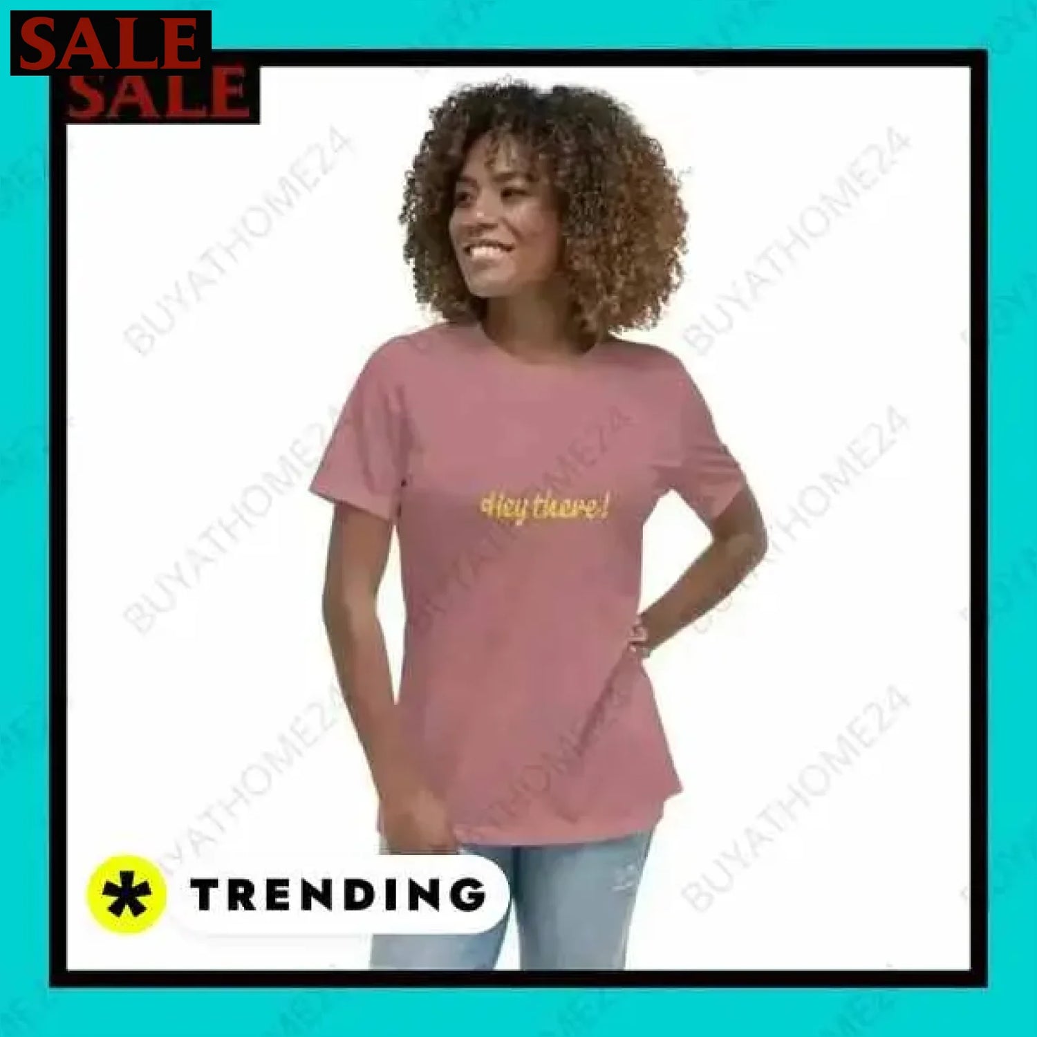 Damen T-Shirt aus Baumwolle in S bis 3XL für stilbewusste Frauen  Textildruck BUYATHOME24, T-Shirts BUYATHOME24, Hoodies BUYATHOME24,  Hosen BUYATHOME24, Jacken BUYATHOME24, Schuhe BUYATHOME24