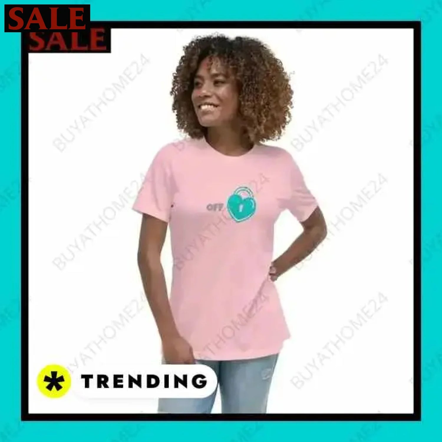Damen T-Shirt aus Baumwolle in S bis 3XL für stilbewusste Frauen  Textildruck BUYATHOME24, T-Shirts BUYATHOME24, Hoodies BUYATHOME24,  Hosen BUYATHOME24, Jacken BUYATHOME24, Schuhe BUYATHOME24