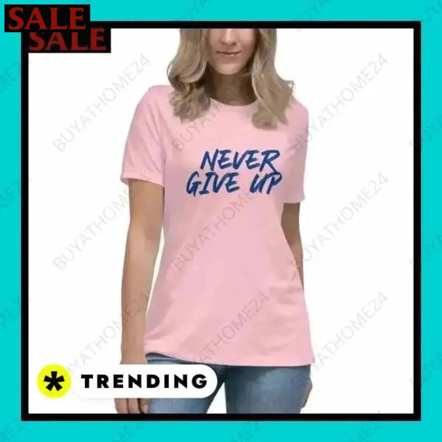 Damen T-Shirt aus Baumwolle in S bis 3XL für stilbewusste Frauen  Textildruck BUYATHOME24, T-Shirts BUYATHOME24, Hoodies BUYATHOME24,  Hosen BUYATHOME24, Jacken BUYATHOME24, Schuhe BUYATHOME24
