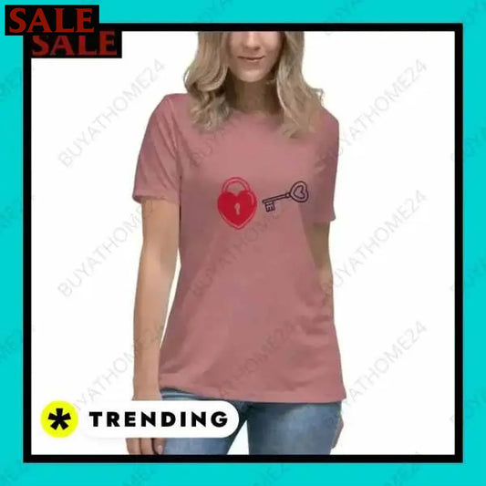 Damen T-Shirt aus Baumwolle in S bis 3XL für stilvollen Komfort  Textildruck BUYATHOME24, T-Shirts BUYATHOME24, Hoodies BUYATHOME24,  Hosen BUYATHOME24, Jacken BUYATHOME24, Schuhe BUYATHOME24