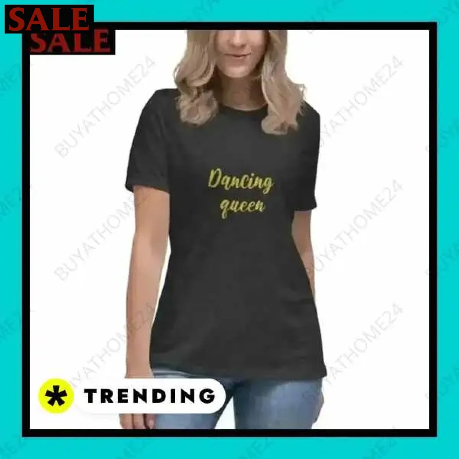• Kurzarm Rundhalsshirts I Damen T-Shirt S - 3XL  Textildruck BUYATHOME24, T-Shirts BUYATHOME24, Hoodies BUYATHOME24,  Hosen BUYATHOME24, Jacken BUYATHOME24, Schuhe BUYATHOME24