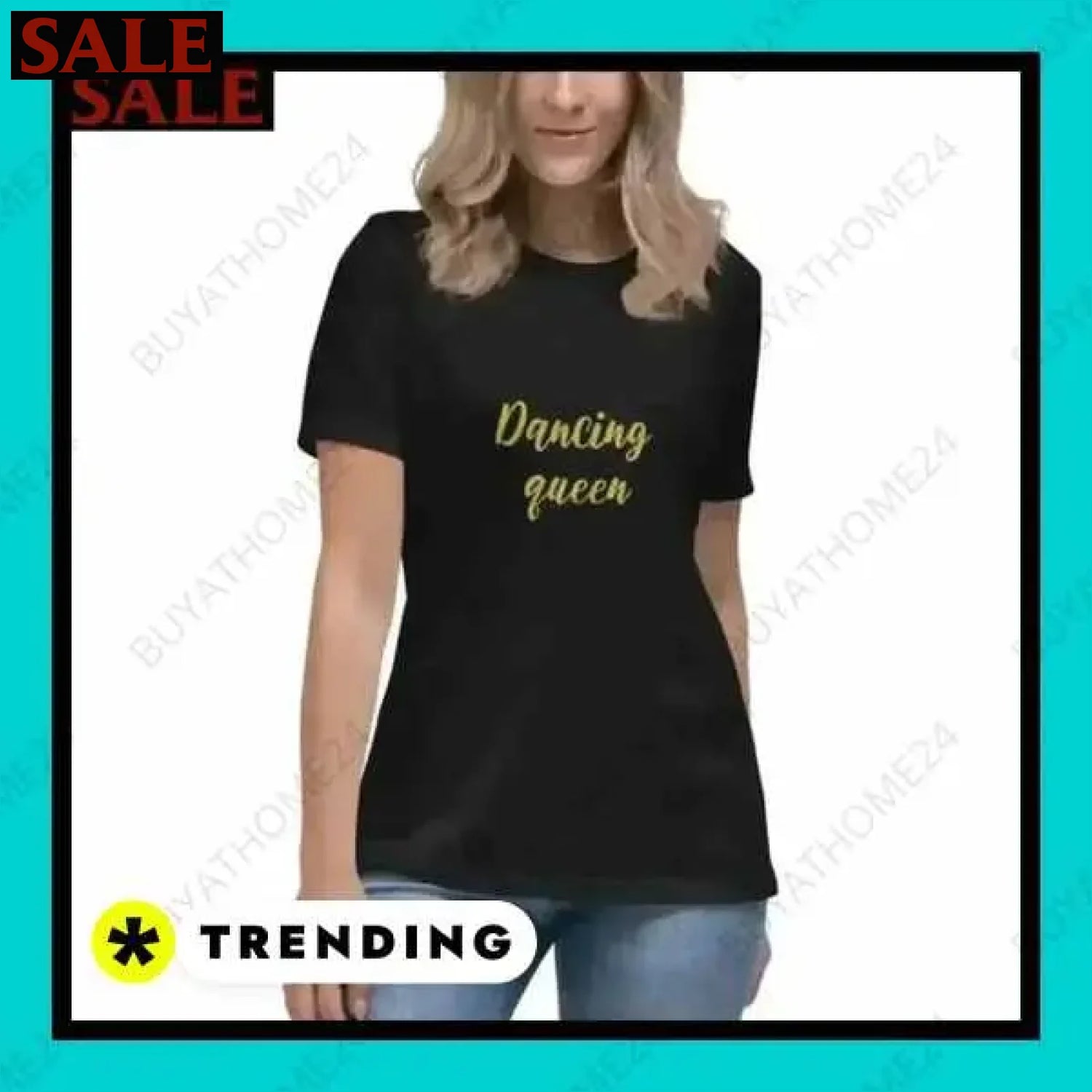 • Kurzarm Rundhalsshirts I Damen T-Shirt S - 3XL  Textildruck BUYATHOME24, T-Shirts BUYATHOME24, Hoodies BUYATHOME24,  Hosen BUYATHOME24, Jacken BUYATHOME24, Schuhe BUYATHOME24