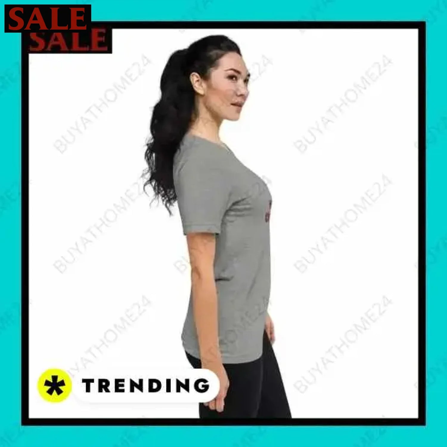 Damen T-Shirt aus Polyester für jeden Stil bei buyathome24  Textildruck BUYATHOME24, T-Shirts BUYATHOME24, Hoodies BUYATHOME24,  Hosen BUYATHOME24, Jacken BUYATHOME24, Schuhe BUYATHOME24