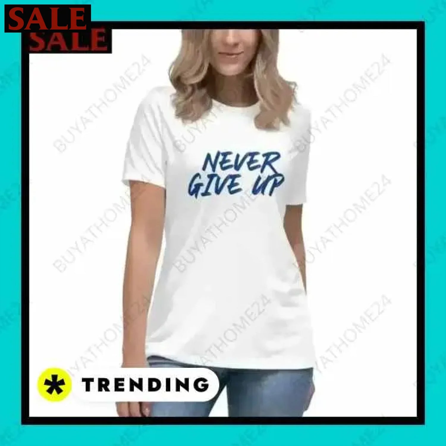 Damen T-Shirt in Baumwolle S bis 3XL für stilvolle Vielseitigkeit  Textildruck BUYATHOME24, T-Shirts BUYATHOME24, Hoodies BUYATHOME24,  Hosen BUYATHOME24, Jacken BUYATHOME24, Schuhe BUYATHOME24